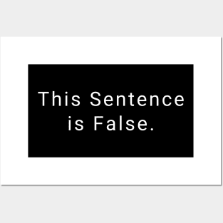 This Sentence is False. Posters and Art